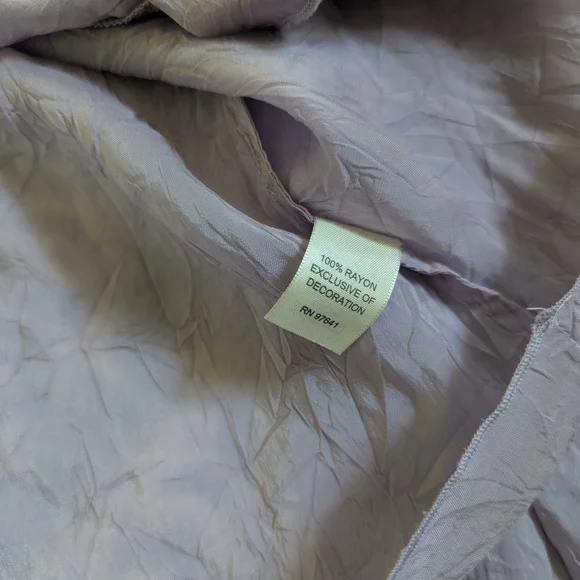 J. Jill Lavender Embroidered Button-Up Blouse - Picture 5 of 5